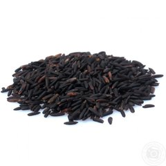 Рис черный длиннозерный нешлифованный, 1 кг