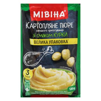 Пюре картофельное со вкусом курицы тм Мивина, 120 г