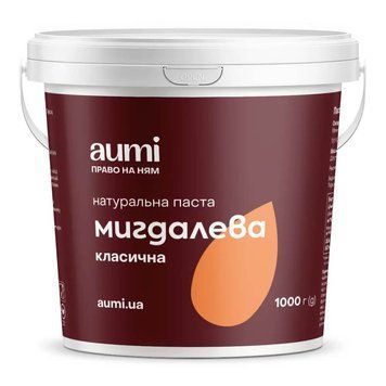 Паста миндальная натуральная тм Aumi, 1 кг
