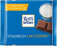 Молочный безлактозный шоколад Ritter Sport 100 г