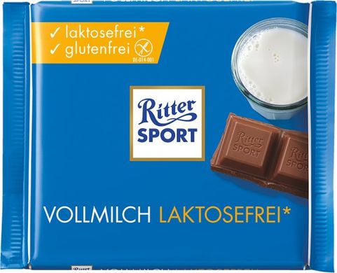 Молочний безлактозний шоколад Ritter Sport 100 г