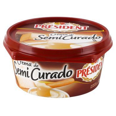 Сир плавлений Semi Curado 55% тм President 125 г