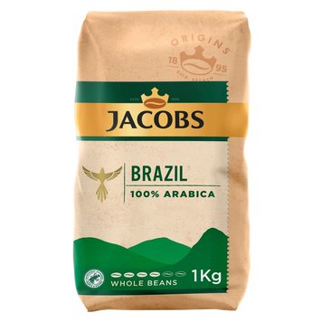 Кофе Jacobs Brazil в зернах 100% Арабика 1кг