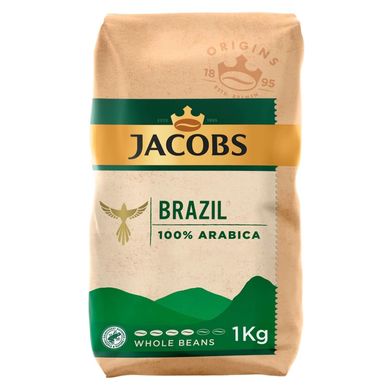 Кава Jacobs Brazil у зернах 100% Арабіка 1кг