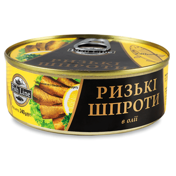 Шпроты Рижские в масле 240 г, Латвия