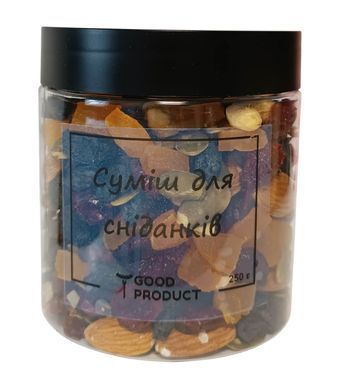 Орехово-фруктовая смесь для сухих завтраков в баночке, 250 г