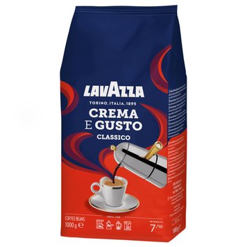 Кофе Lavazza Crema e Gusto в зернах 1 кг