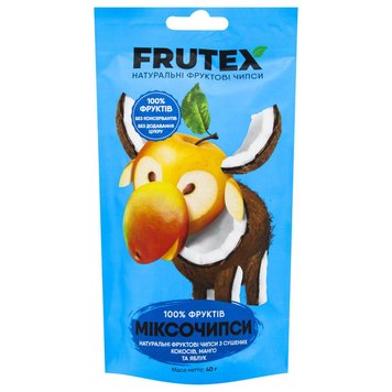 Чіпси кокос, яблуко, манго ТМ FRUTEX, 40 г