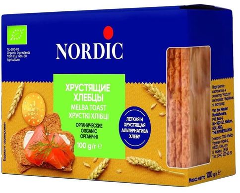 Хлебцы органические 12 шт Nordic, 100 г