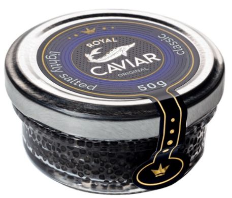 Икра черная осетровая (стерлядь) Royal Caviar, 50 г