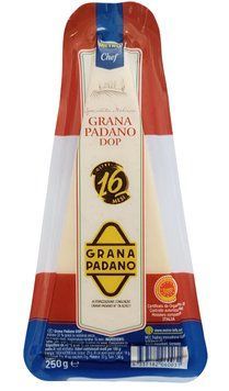 Сыр твердый Grana Padano 16 мес. выдржки 32 % жирности, 250 г