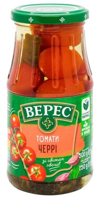 Помідори чері мариновані ТМ Верес, 500 г