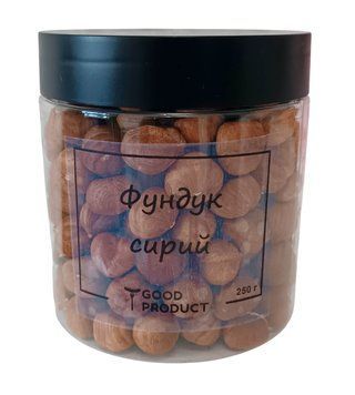 Фундук сырой в баночке, 250 г
