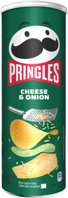 Чіпси сметана-зелень Pringles, 165 g