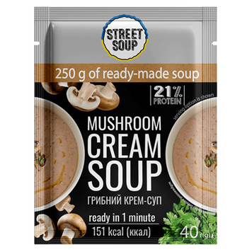 Крем-суп грибной Street soup в пакете, 40 г