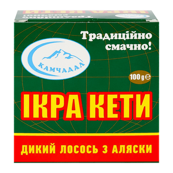 Икра кеты тм Камчадал, 100 г